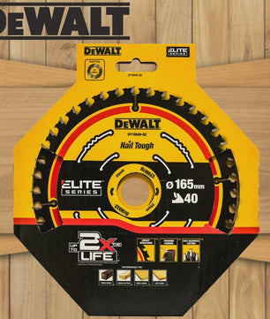 DEWALT DT10640 Cirkelzaagblad 165mm, 40T - Duurzaam & Precisie voor Hout