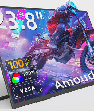 Amoudo 23.8" Full HD IPS Draagbare Monitor met VESA & Standaard
