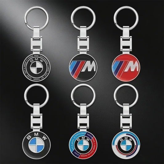 Metalen 3D BMW Autosleutelhanger Ring met Embleem - Auto Accessoires