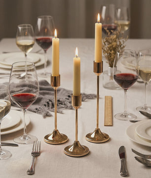 Set Kaarsenstandaards Klassiek Bullet-Head - Goud & Zwart - Decoratie & Tafeldecoratie