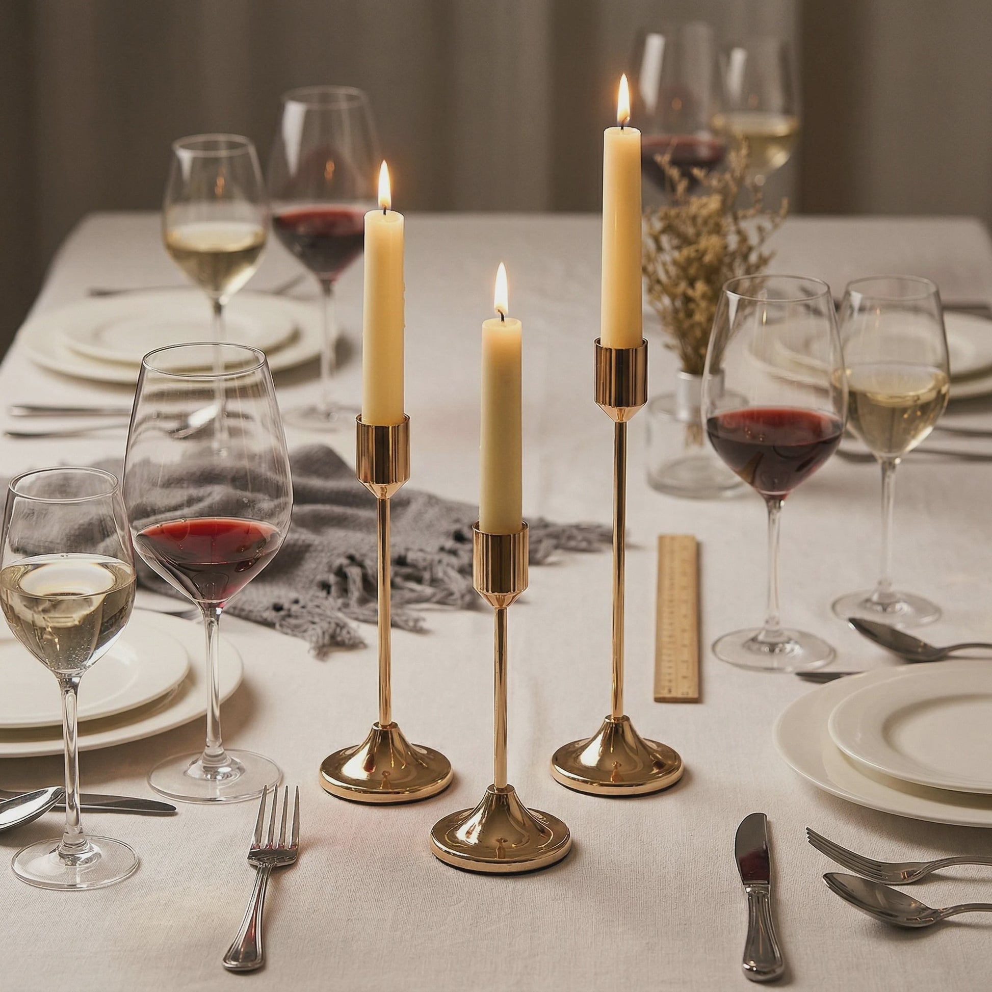 Set Kaarsenstandaards Klassiek Bullet-Head - Goud & Zwart - Decoratie & Tafeldecoratie
