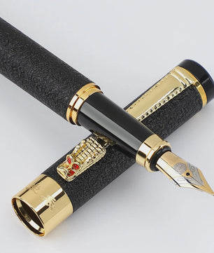 Luxe Metalen Vulpen met Iridium Punt (0.5mm) - Stijlvol Schrijven voor Kantoor en School