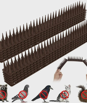 12x Humane Vogel- en Kattenwering - Plastic Prikkelstrips, Geen Stroom Nodig - 43cm per strip