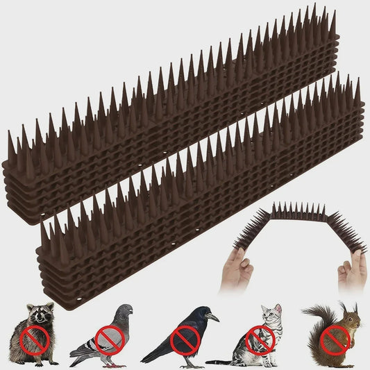 12x Humane Vogel- en Kattenwering - Plastic Prikkelstrips, Geen Stroom Nodig - 43cm per strip