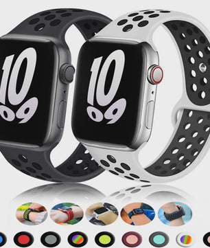 Ademende Sportband voor Apple Watch (38-49mm) - Comfortabele Vervangingsband