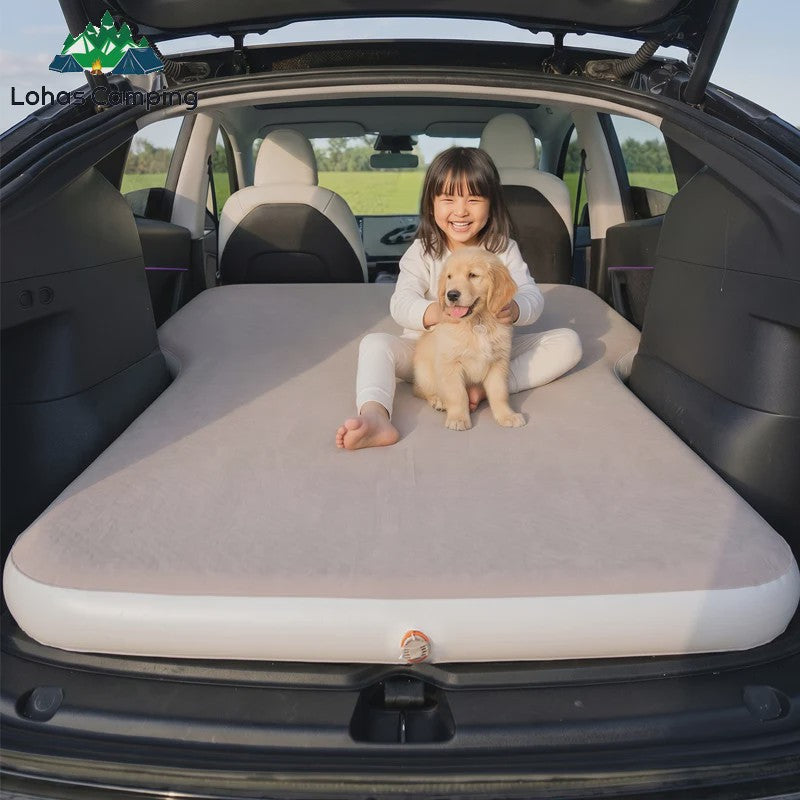 Luxe Opblaasbaar Luchtbed voor Auto - Universeel SUV Achterbank Matras