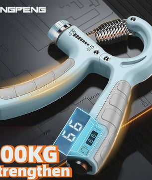 Verstelbare Hand Grip Strengthener (10-100kg) met Teller - Pols- en Onderarmtrainer