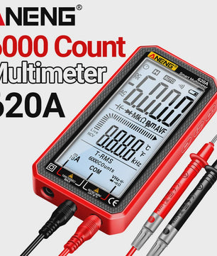 ANENG 620A Digitale Multimeter: 6000 Counts, AC/DC, Temperatuur, NCV & Live Wire Detector