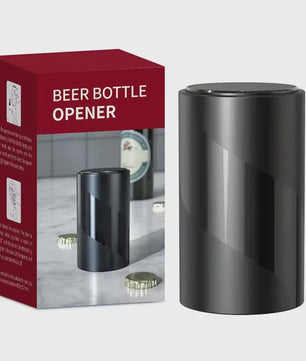 Automatische Flesopener Zwart - Magnetische RVS Bieropener voor Bar