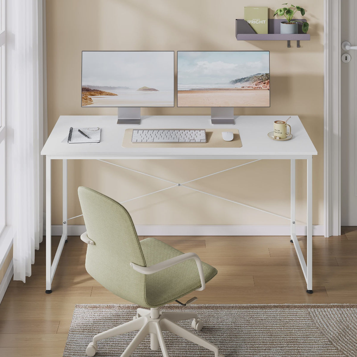 Moderne Metalen Bureau - Computer, Werk, Studie & Gaming Tafel