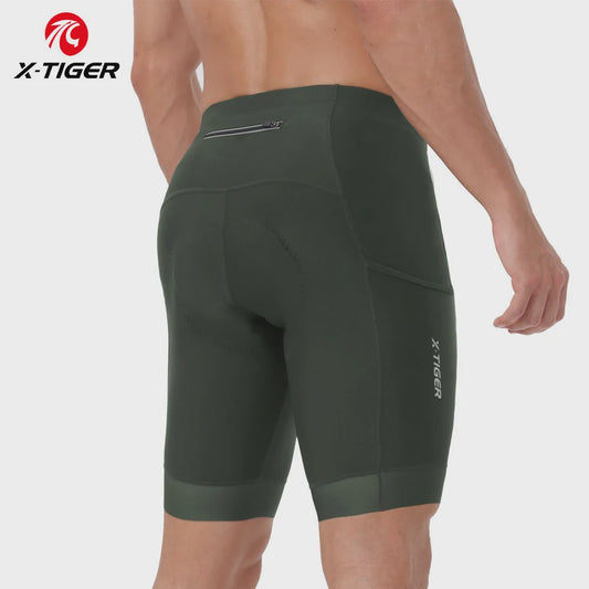 X-TIGER Premium Fietsbroek Heren met 5D Gel Pad - Ademend & Comfortabel