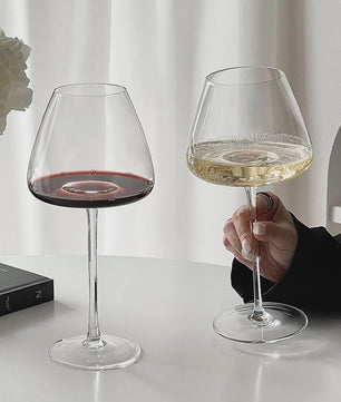 Luxe Grote Wijnglas met Grote Buik - Kristalglas voor Rode Wijn - Europees Design