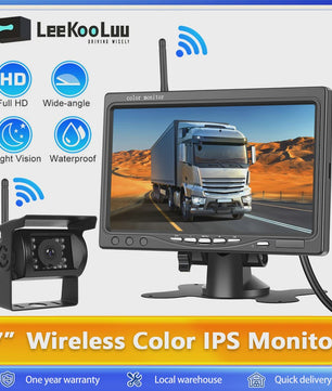 Draadloze Achteruitrijcamera met 7" HD IPS Scherm voor Vrachtwagen, Bus, Camper