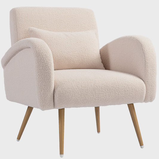 Luxe Teddy Fauteuil met Verwijderbaar Lendekussen - Comfortabel & Stijlvol