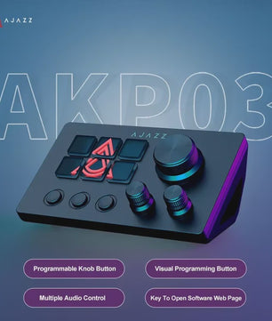 AJAZZ AKP03 Macro Programmeerbaar Toetsenbord met Draaiknoppen