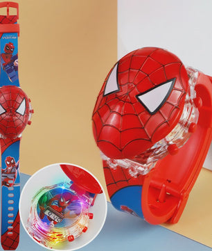 Kinderhorloge met Licht & Geluid: Spider-Man, Iron Man & Captain America