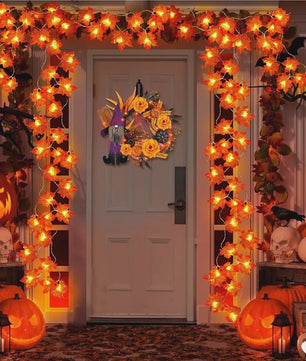 LED Slinger met Kunst Maple Bladeren - 2/3/6M - Halloween, Kerst & Thanksgiving Decoratie