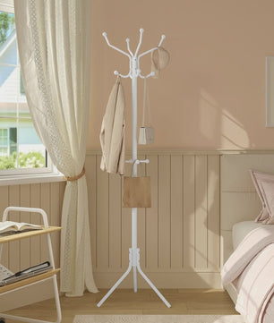 Stijlvolle Kapstok Boomvorm met 12 Haken - Staand Model voor Hal, Slaapkamer - 45x40x173 cm