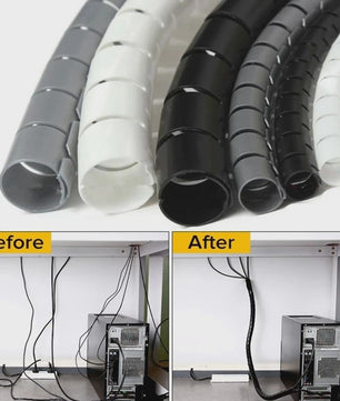 Flexibele Kabel Organizer Spiraal Beschermer - 2M/1M Lengte, 10mm/16mm Diameter