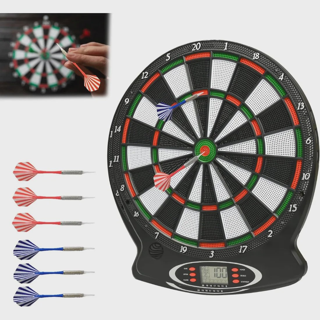 Elektronisch Dartbord met LED Display - 159 Spelmodi, Scoretelling, 6 Darts & Tips
