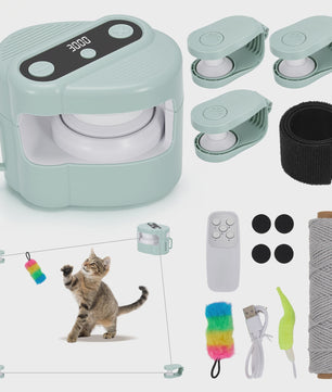 Automatic Interactive Cat Toy Smart Indoor Chase Toy with Remote Control, Bird Sounds & 3-Speed Motion for Hunting Chasing Toys