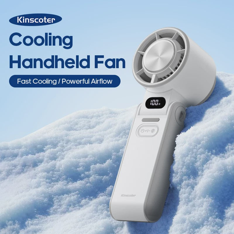 Draagbare Handheld Ventilator met 3600mAh Batterij, 100 Windsnelheden & LCD Display