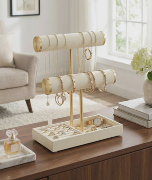 SONGMICS Sieraden Organizer met 3 etages en fluwelen afwerking