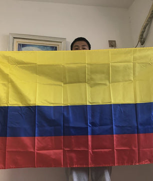 Colombiaanse Vlag 90x150cm - Polyester Vlag voor Binnen en Buiten