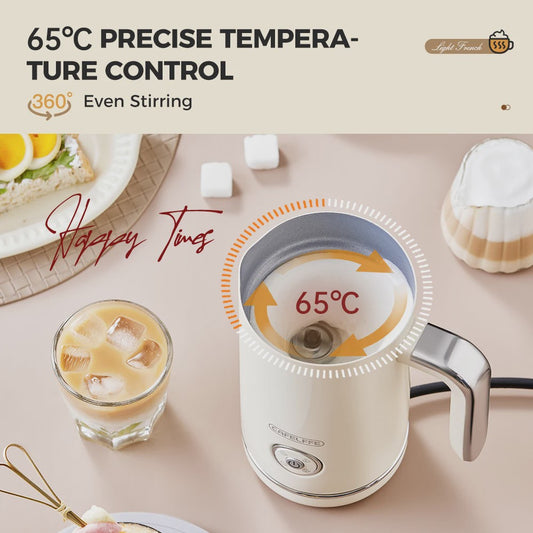 Cafelffe 4-in-1 Elektrische Melkopschuimer & Chocolademaker - Warm & Koud