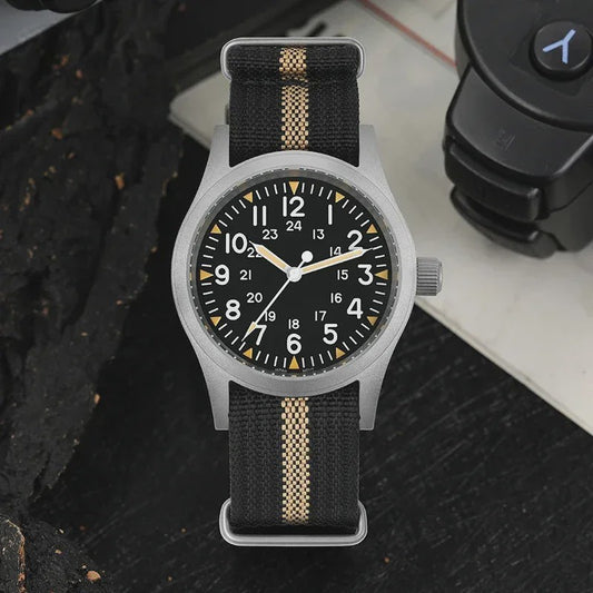 Militado ML05 Herenhorloge 38mm - Vintage Stijl met Miyota Uurwerk & Saffierglas
