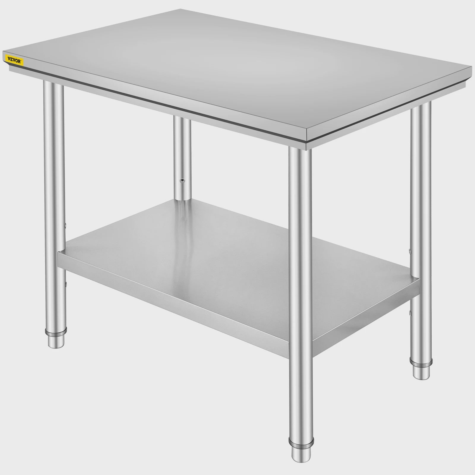 Professionele RVS Werkbank met Onderblad - Ideaal voor Keuken, Horeca & Garage