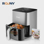 ROUNY Airfryer 5L met Touch Control, Zichtvenster en Vaatwasmachinebestendige Mand - Gezond Frituren