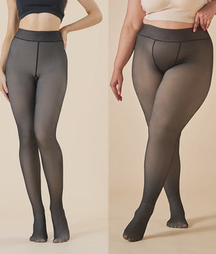 Dikke Thermische Panty - Warm, Sexy & Transparant met Hoge Taille