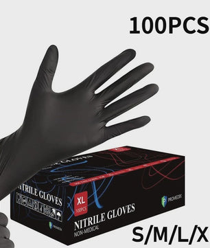 Zwarte Nitril Wegwerphandschoenen - Waterdicht & Latex Vrij - Per 10/20/50/100 Stuks