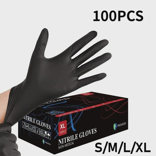 Zwarte Nitril Wegwerphandschoenen - Waterdicht & Latex Vrij - Per 10/20/50/100 Stuks