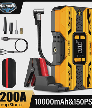 AntPower 1200A Jump Starter & Powerbank met Bandenpomp & LED - Start Elke Auto