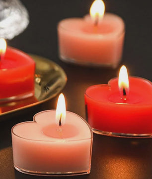 9x Hartvormige Geurkaarsen - Romantische Sfeer voor Valentijn, Bruiloft & Decoratie