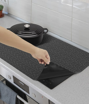 Siliconen Inductie Kookplaat Mat - Hittebestendig, Krasvrij & Antislip Keukenbeschermer