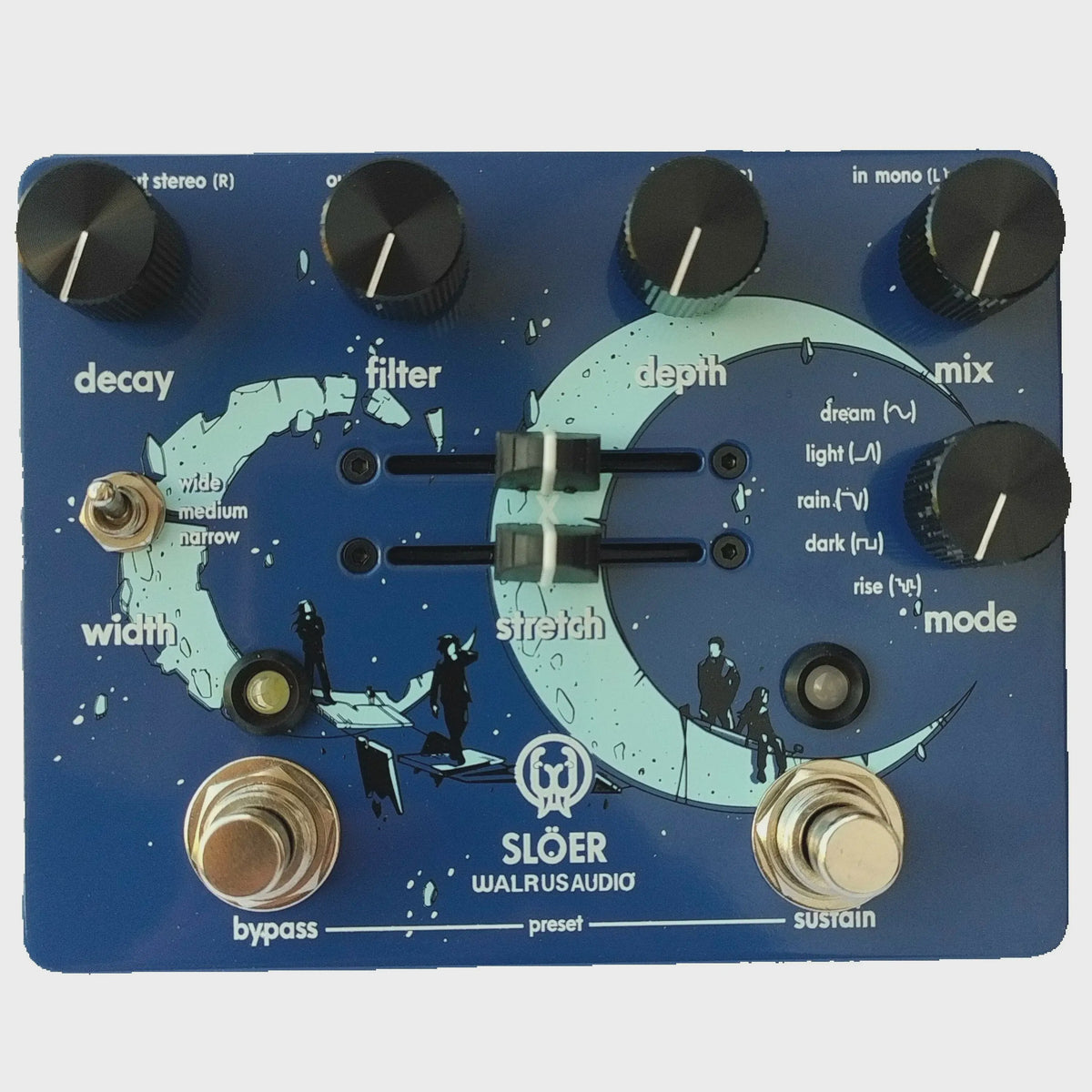 Walrus Audio Sloer Stereo Ambient Reverb Gitaarpedaal - 1:1 Replica