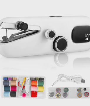 Handheld Sewing Machine, Electric Mini Sewing Machine With Three Speeds Portable, With LED Display, Suitable For DIY, Garments, Curtains, Hand Sewing Machines For Beginners