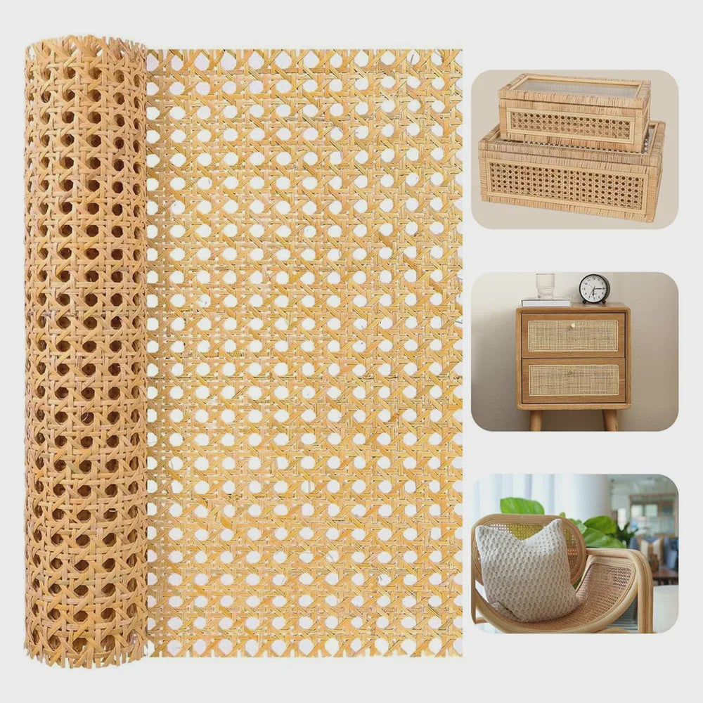 Rattan Rotan Webbing 40-45cm Breed - Natuurlijk Rotan Gaas voor Meubels & DIY Projecten