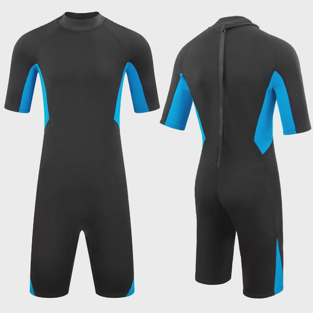 Heren Wetsuit 3mm Neopreen Korte Mouw - Duiken, Surfen & Watersport