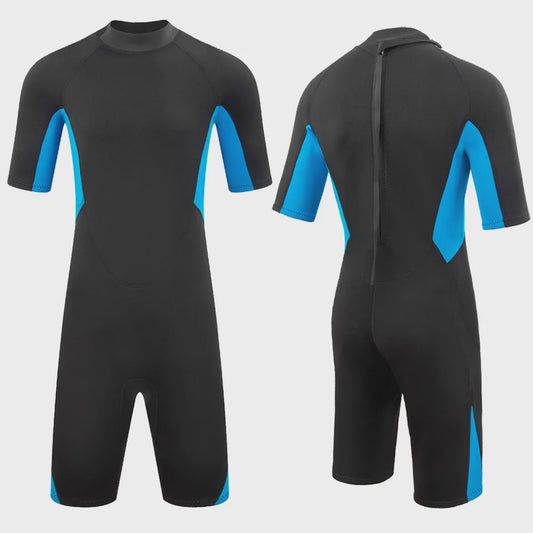Heren Wetsuit 3mm Neopreen Korte Mouw - Duiken, Surfen & Watersport