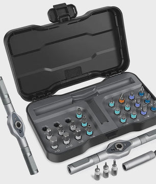 24-in-1 Multifunctionele Ratel Schroevendraaierset met Magnetische S2 Bits - Ideaal voor Doe-het-zelf en Huishoudelijke Reparaties