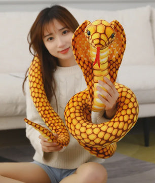 Pluche Cobra Slang Knuffel - Verkrijgbaar in 80, 170 & 240cm