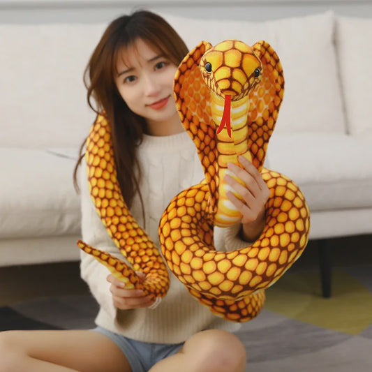 Pluche Cobra Slang Knuffel - Verkrijgbaar in 80, 170 & 240cm