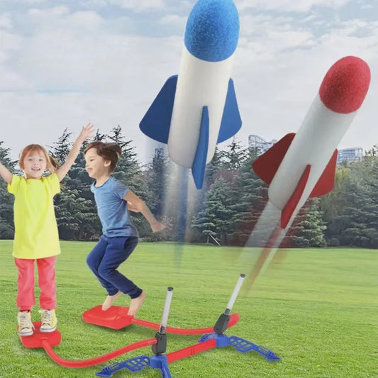 Luchtraket Lanceerspel met Voetpomp - Eindeloos Buitenplezier voor Kinderen