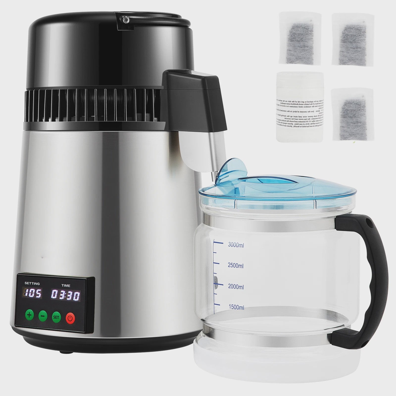 4L Water Distilleerder met Touchscreen - Zuiver en Verfrissend Drinkwater