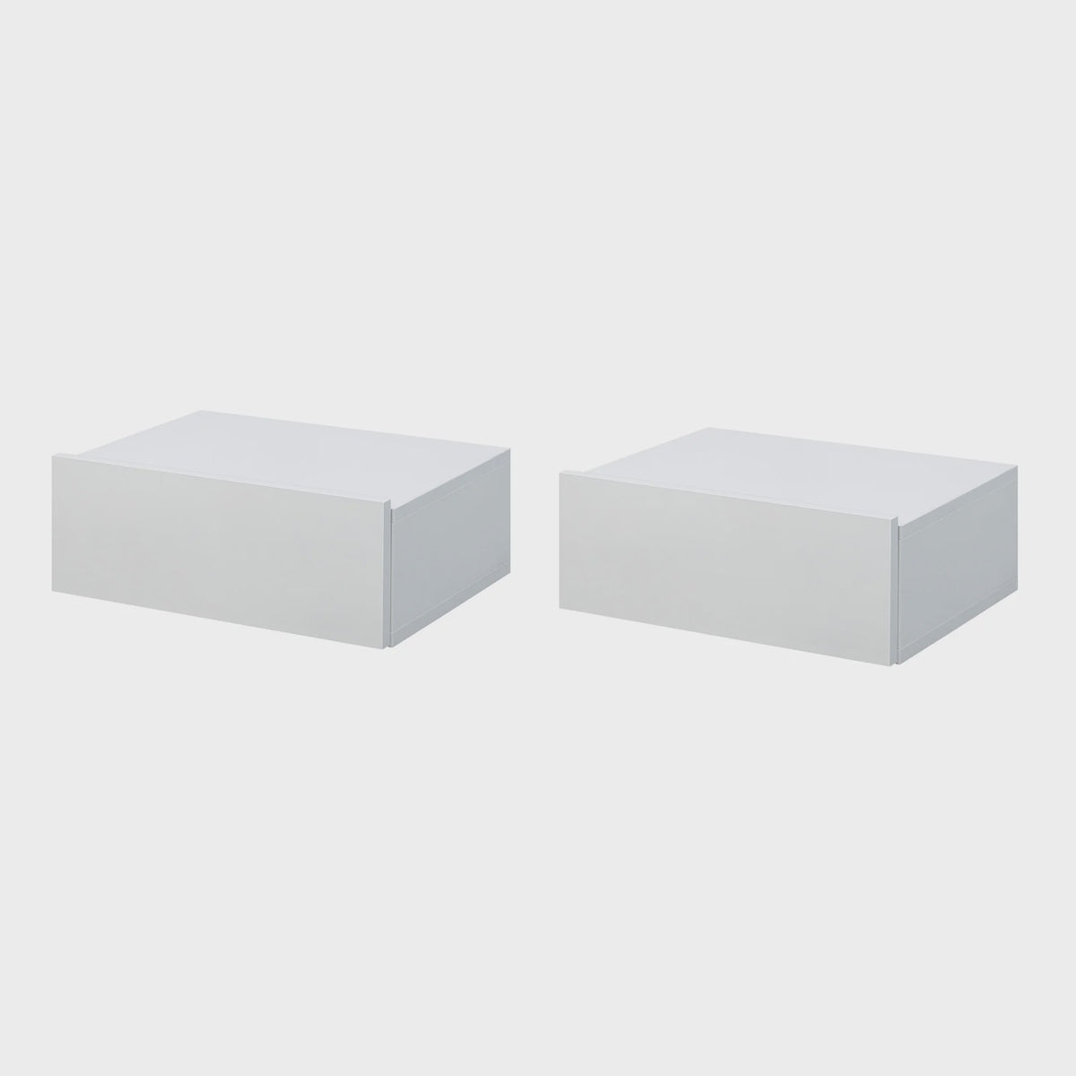 Homcom Set of 2 Floating Nightstands with Modern Drawer 40X30X15 cm