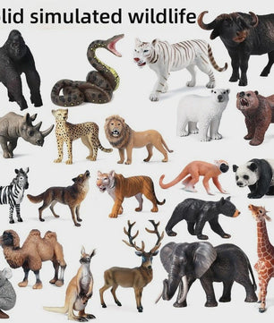 Realistische PVC Dierenfiguren Set: Wilde Dieren Collectie